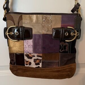 Authentic Coach Y2K Patchwork Shoulder/Crossbody Bag
